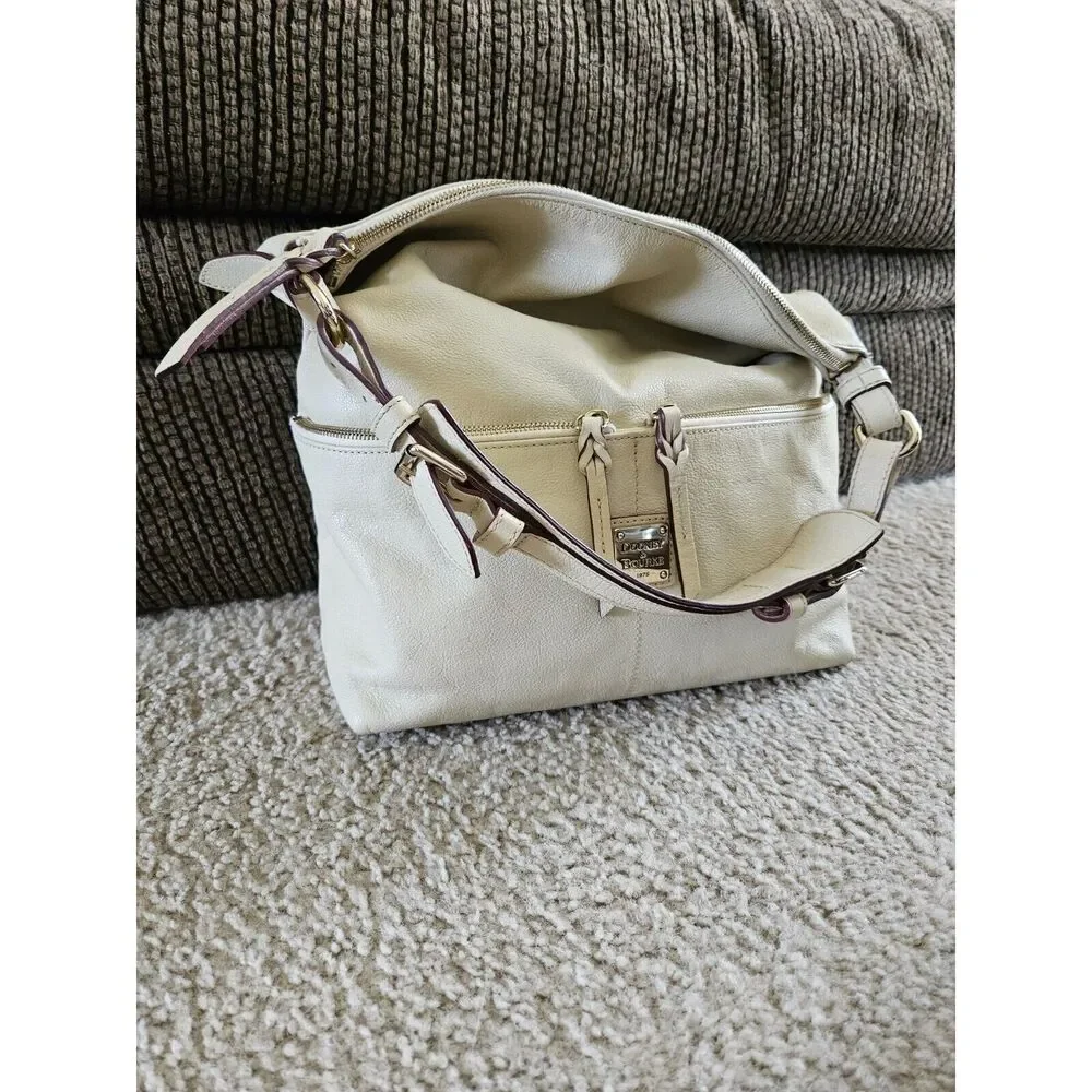 Dooney & Bourke tan leather hobo bag